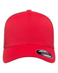 Flexfit 6533 Ultrafiber Mesh Cap - Red - Red / S/M