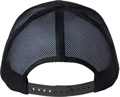 Flexfit 6606R Sustainable Retro Trucker Cap Black Black / One Size Fits Most