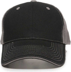 OC Sports GWT-101M Adjustable Mesh Back Cap - Black Grey | HIT a Double