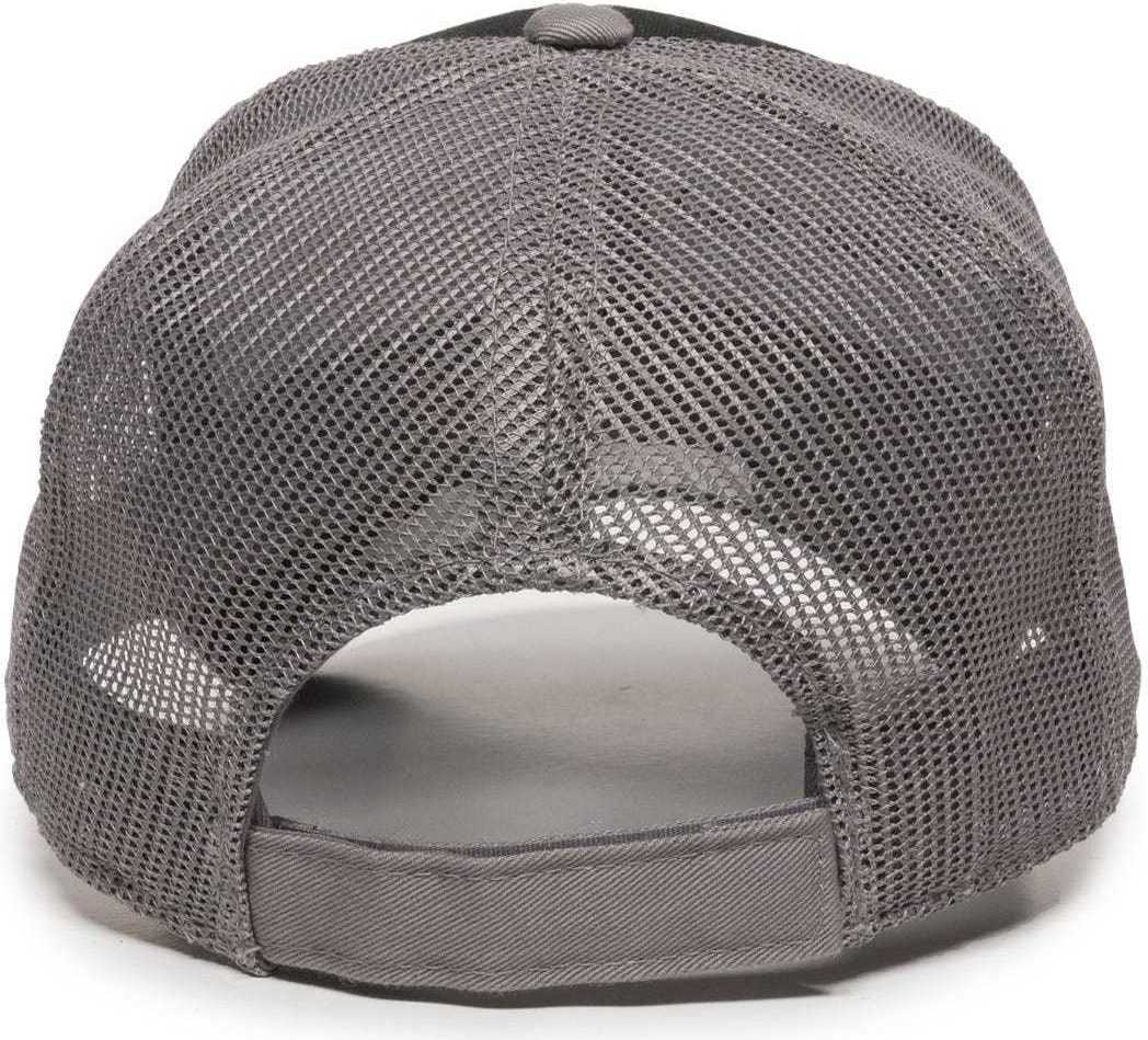 OC Sports GWT-101M Adjustable Mesh Back Cap - Black Grey | HIT a Double