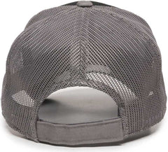OC Sports GWT-101M Adjustable Mesh Back Cap - Black Grey | HIT a Double