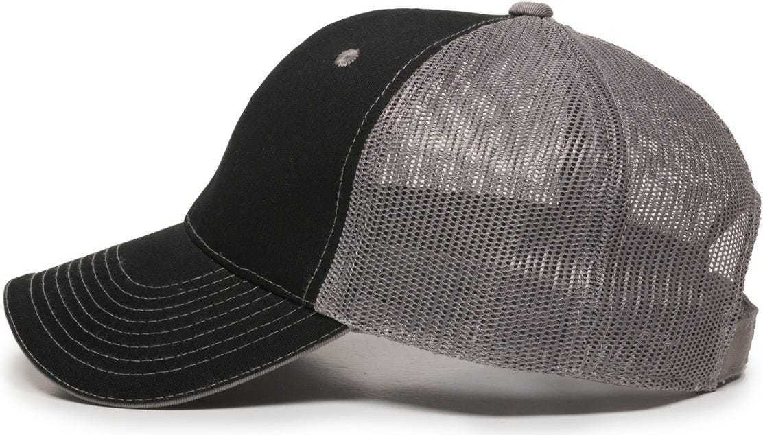 OC Sports GWT-101M Adjustable Mesh Back Cap - Black Grey | HIT a Double