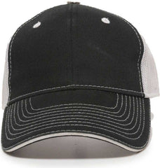 OC Sports GWT-101M Adjustable Mesh Back Cap - Black White | HIT a Double