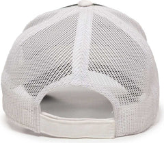 OC Sports GWT-101M Adjustable Mesh Back Cap - Black White | HIT a Double