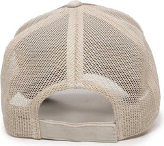 OC Sports GWT-101M Adjustable Mesh Back Cap - Brown Putty | HIT a Double