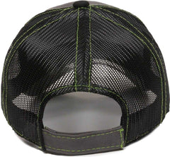 OC Sports GWT-101M Adjustable Mesh Back Cap - Charcoal Black | HIT a Double