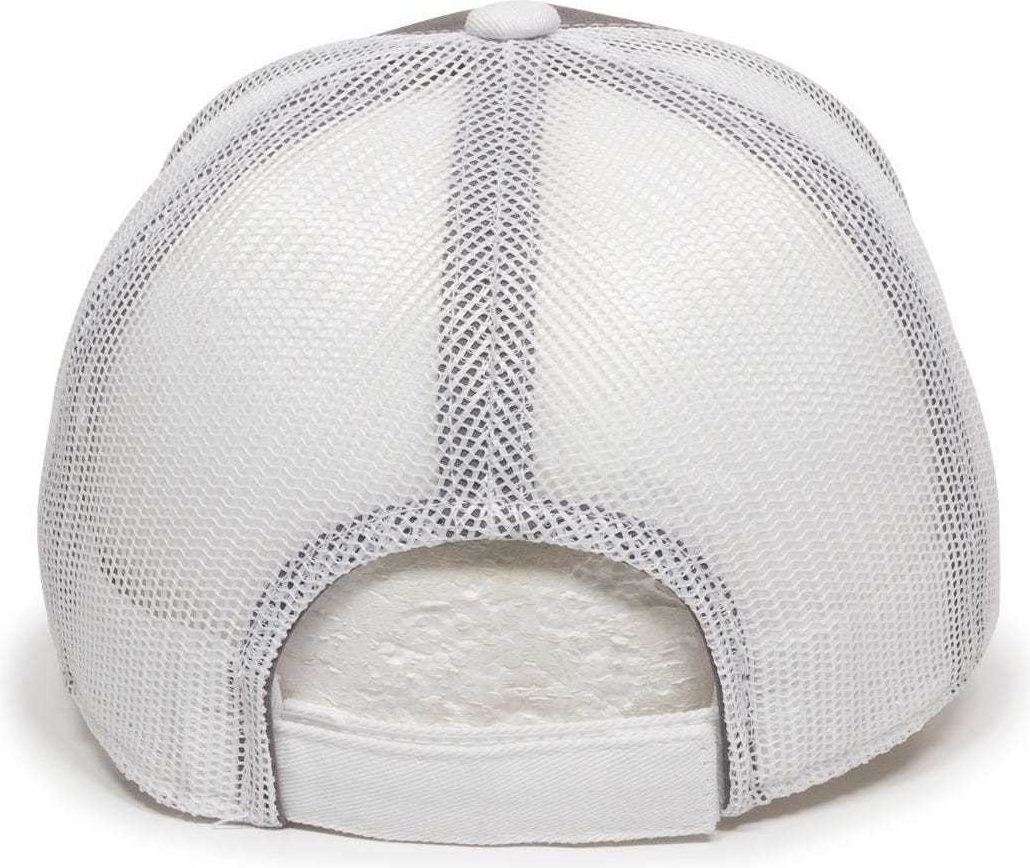 OC Sports GWT-101M Adjustable Mesh Back Cap - Charcoal White | HIT a Double