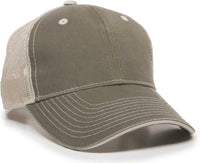 OC Sports GWT-101M Adjustable Mesh Back Cap - Olive Putty | HIT a Double