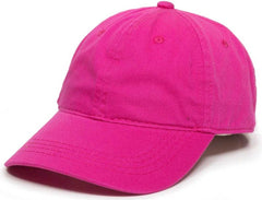 OC Sports GWT-111 Adjustable Strap Garment Wash Cotton Cap - Fuchsia | HIT a Double