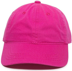OC Sports GWT-111 Adjustable Strap Garment Wash Cotton Cap - Fuchsia | HIT a Double