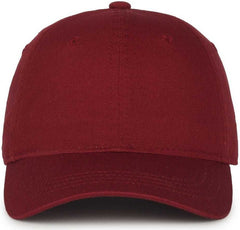OC Sports GWT-111 Adjustable Strap Garment Wash Cotton Cap - Burgundy | HIT a Double