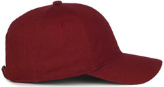 OC Sports GWT-111 Adjustable Strap Garment Wash Cotton Cap - Burgundy | HIT a Double