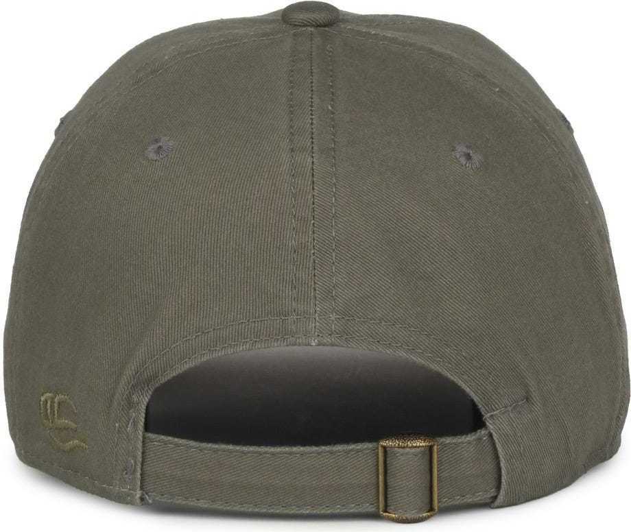 OC Sports GWT-111 Adjustable Strap Garment Wash Cotton Cap - Ol Khaki | HIT a Double