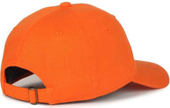 OC Sports GWT-111 Adjustable Strap Garment Wash Cotton Cap - Orange | HIT a Double