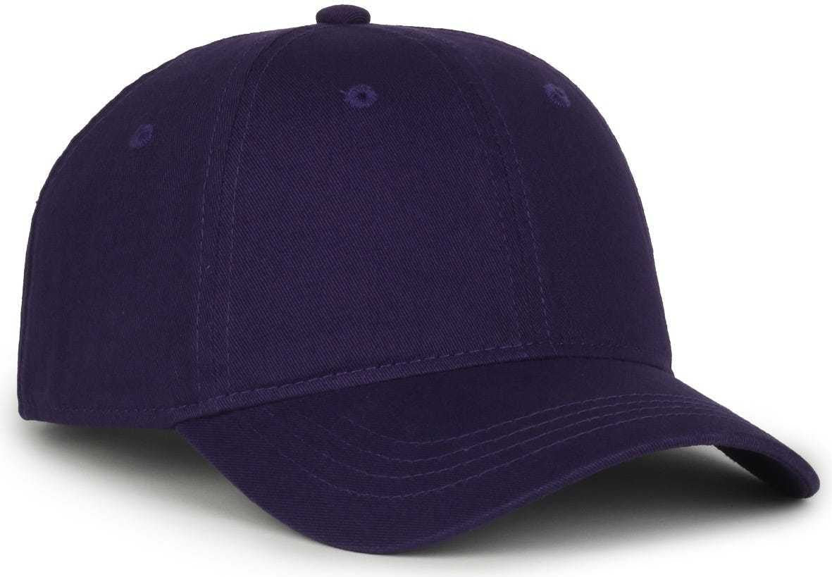OC Sports GWT-111 Adjustable Strap Garment Wash Cotton Cap - Purple | HIT a Double