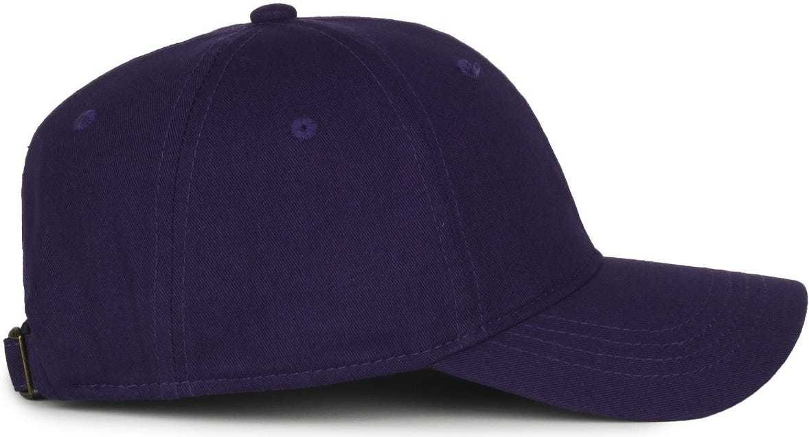 OC Sports GWT-111 Adjustable Strap Garment Wash Cotton Cap - Purple | HIT a Double