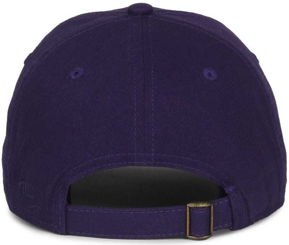 OC Sports GWT-111 Adjustable Strap Garment Wash Cotton Cap - Purple | HIT a Double