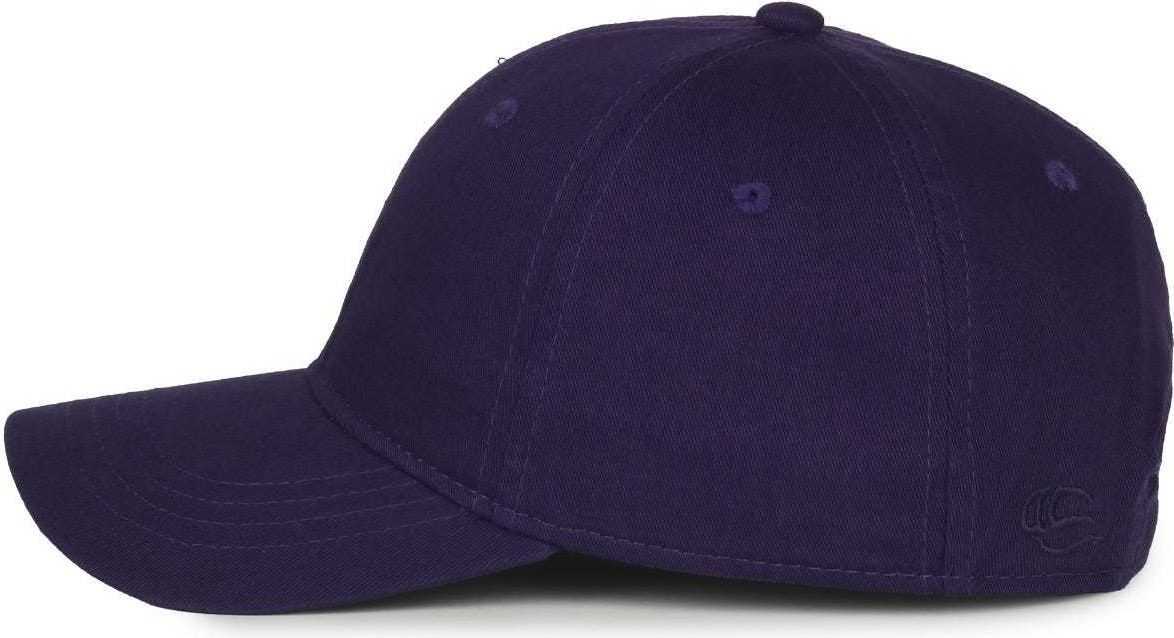 OC Sports GWT-111 Adjustable Strap Garment Wash Cotton Cap - Purple | HIT a Double