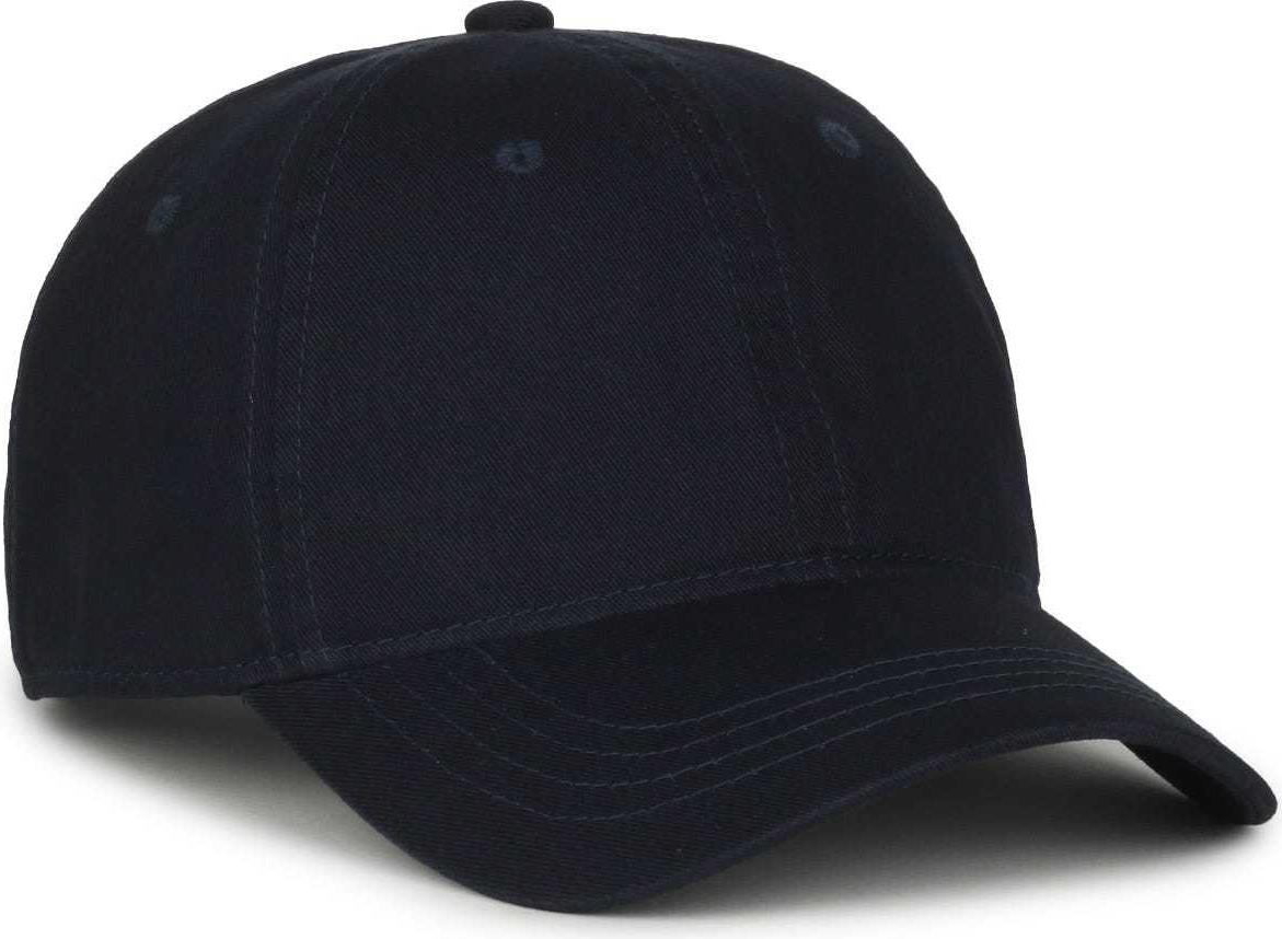 OC Sports GWT-111 Adjustable Strap Garment Wash Cotton Cap - True Navy | HIT a Double