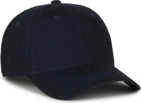 OC Sports GWT-111 Adjustable Strap Garment Wash Cotton Cap - True Navy | HIT a Double