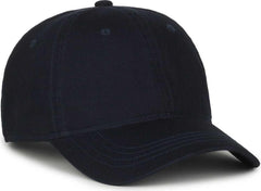 OC Sports GWT-111 Adjustable Strap Garment Wash Cotton Cap - True Navy | HIT a Double