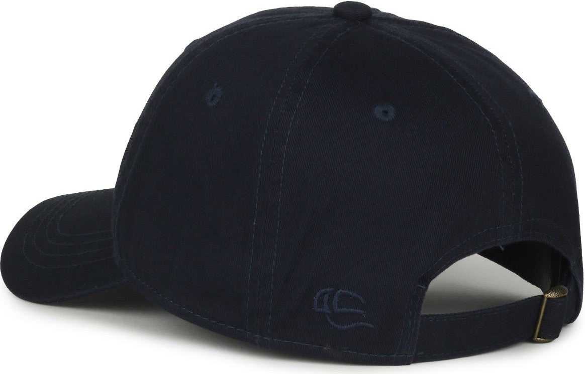 OC Sports GWT-111 Adjustable Strap Garment Wash Cotton Cap - True Navy | HIT a Double