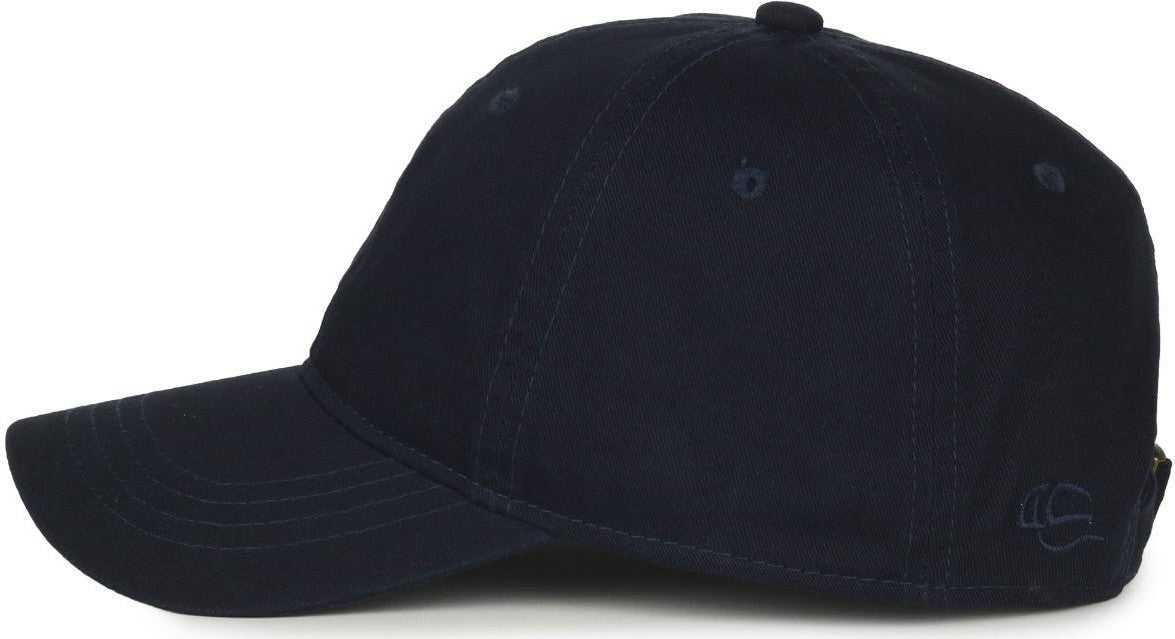 OC Sports GWT-111 Adjustable Strap Garment Wash Cotton Cap - True Navy | HIT a Double