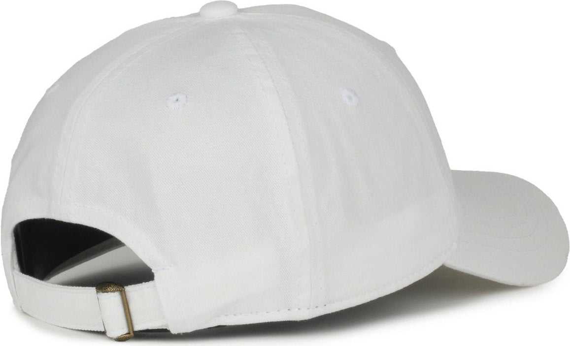 OC Sports GWT-111 Adjustable Strap Garment Wash Cotton Cap - White | HIT a Double