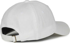 OC Sports GWT-111 Adjustable Strap Garment Wash Cotton Cap - White | HIT a Double