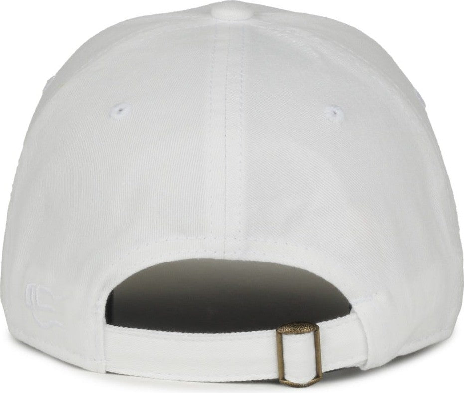 OC Sports GWT-111 Adjustable Strap Garment Wash Cotton Cap - White | HIT a Double