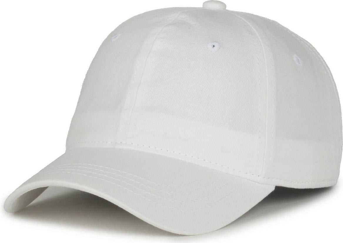 OC Sports GWT-111 Adjustable Strap Garment Wash Cotton Cap - White | HIT a Double