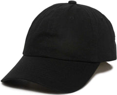 OC Sports GWT-116  Adj. Garment Wash Cotton Baseball Cap - Black | HIT a Double