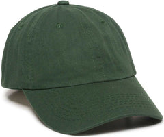 OC Sports GWT-116  Adj. Garment Wash Cotton Baseball Cap - Dark Green | HIT a Double