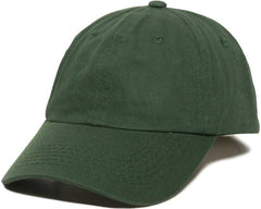 OC Sports GWT-116  Adj. Garment Wash Cotton Baseball Cap - Dark Green | HIT a Double