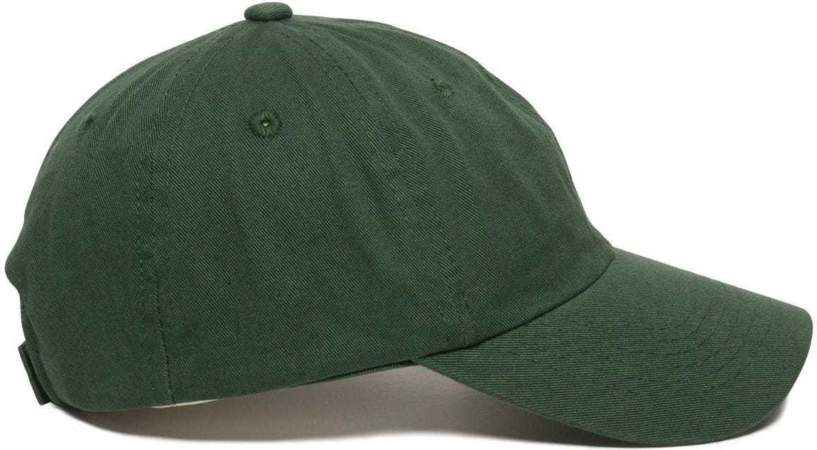OC Sports GWT-116  Adj. Garment Wash Cotton Baseball Cap - Dark Green | HIT a Double