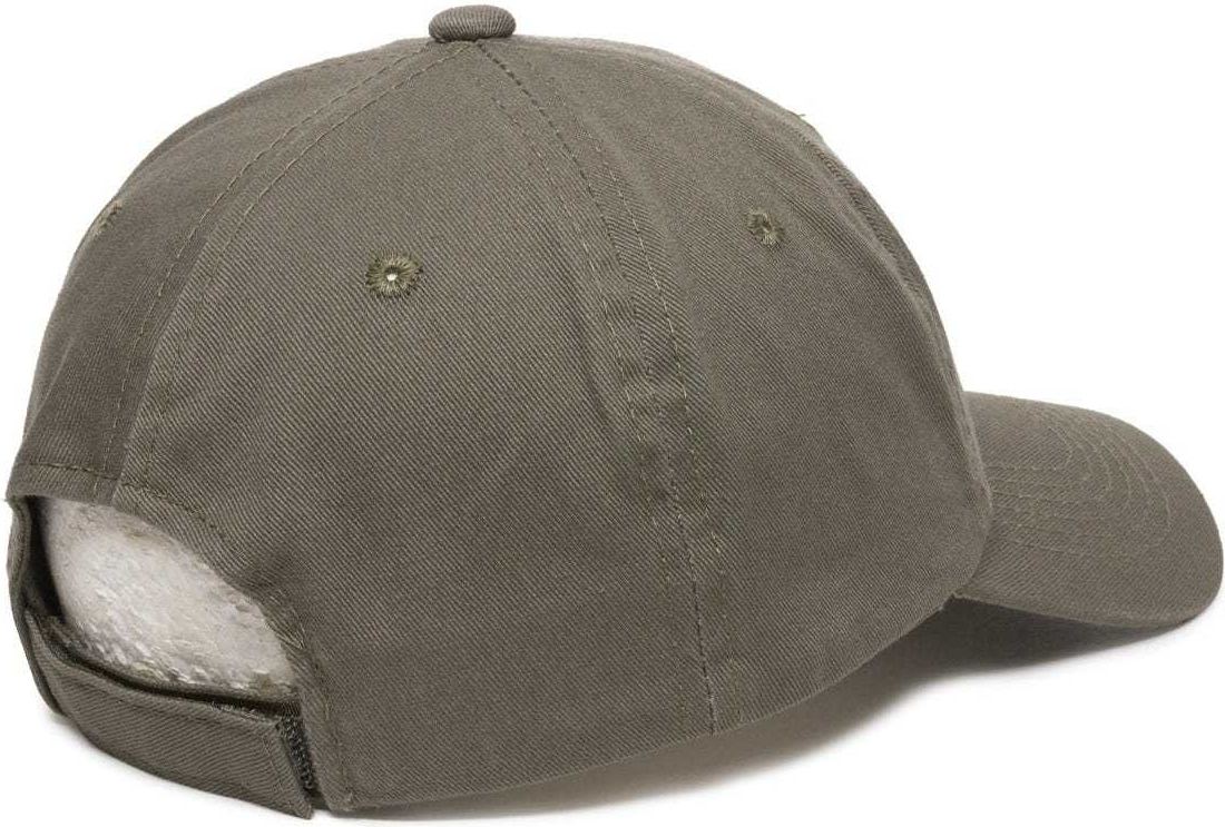 OC Sports GWT-116  Adj. Garment Wash Cotton Baseball Cap - Loden | HIT a Double