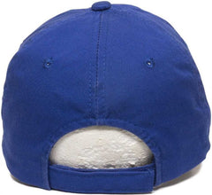 OC Sports GWT-116  Adj. Garment Wash Cotton Baseball Cap - Royal | HIT a Double
