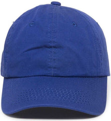 OC Sports GWT-116  Adj. Garment Wash Cotton Baseball Cap - Royal | HIT a Double