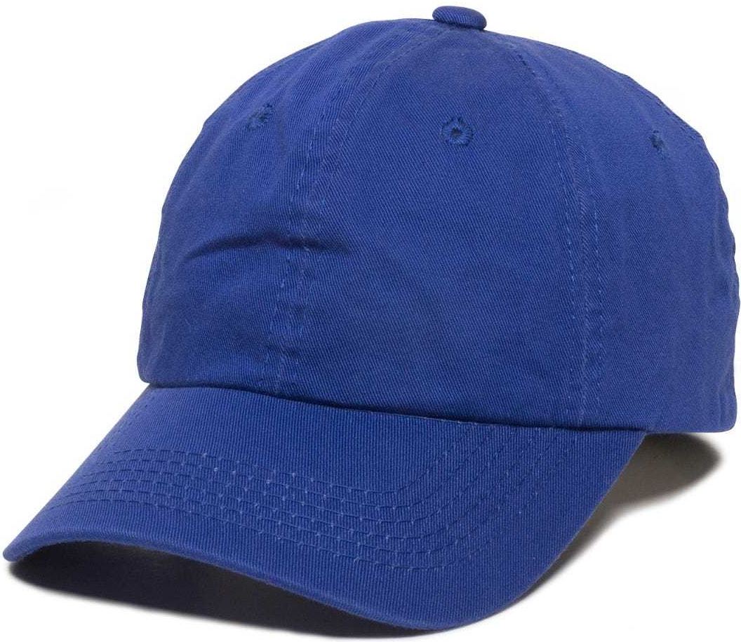 OC Sports GWT-116  Adj. Garment Wash Cotton Baseball Cap - Royal | HIT a Double