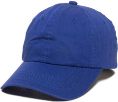 OC Sports GWT-116  Adj. Garment Wash Cotton Baseball Cap - Royal | HIT a Double