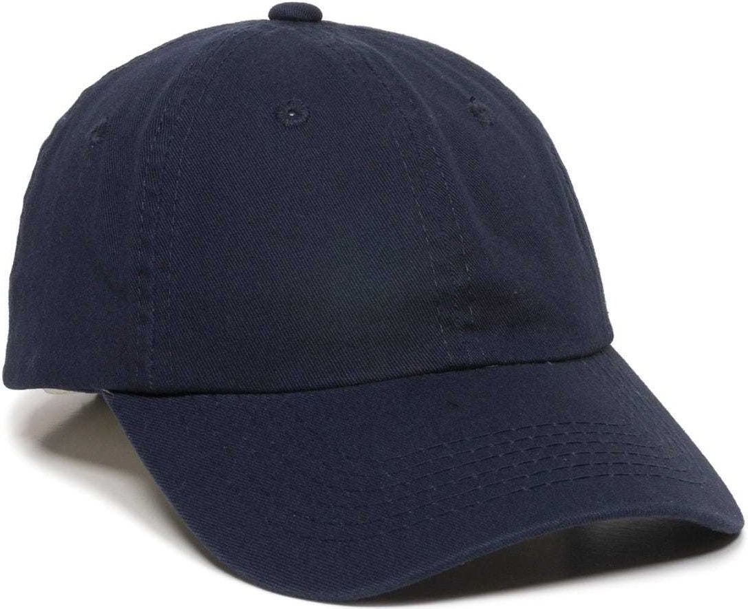 OC Sports GWT-116  Adj. Garment Wash Cotton Baseball Cap - True Navy | HIT a Double