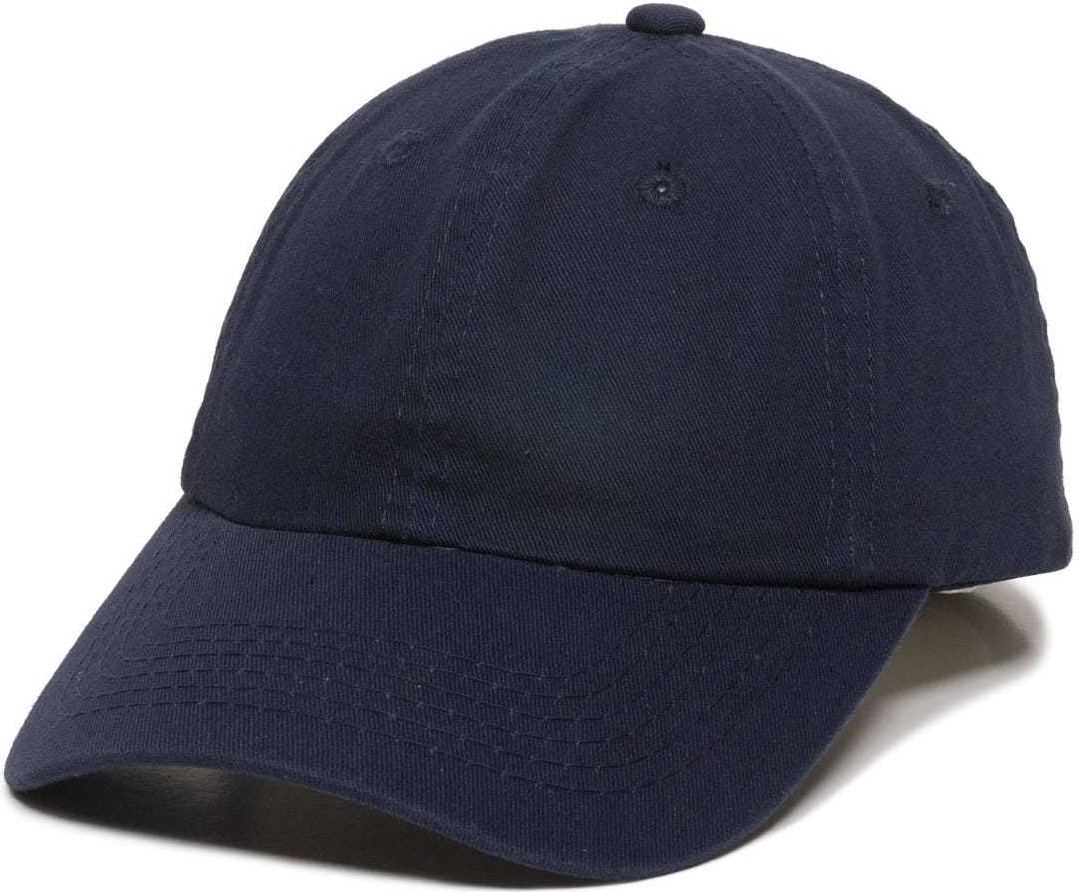 OC Sports GWT-116  Adj. Garment Wash Cotton Baseball Cap - True Navy | HIT a Double