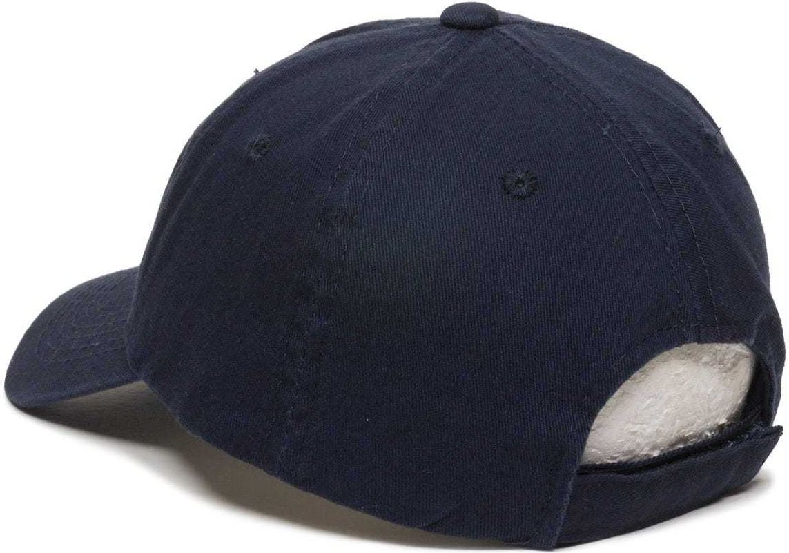 OC Sports GWT-116  Adj. Garment Wash Cotton Baseball Cap - True Navy | HIT a Double
