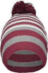 Holloway 223815 8 1/2’’ Spirit Pom Beanie Maroon Heather Gray White Maroon Gray / One Size fits Most