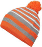 Holloway 223815 8 1/2’’ Spirit Pom Beanie Orange Heather Gray White Orange Gray / One Size fits Most