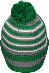 Holloway 223815 Spirit Pom Beanie - Kelly Heather Gray White - Kelly Gray / OS