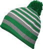 Holloway 223815 Spirit Pom Beanie - Kelly Heather Gray White - Kelly Gray / OS