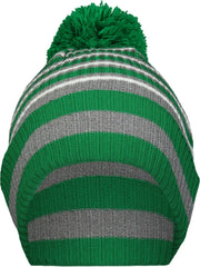 Holloway 223815 Spirit Pom Beanie - Kelly Heather Gray White - Kelly Gray / OS