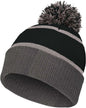 Holloway 223816 Reflective Beanie with Cuff Black Carbon Black Dark Gray / Adult OSFM