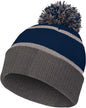 Holloway 223816 Reflective Beanie with Cuff Navy Carbon Navy Dark Gray / Adult OSFM